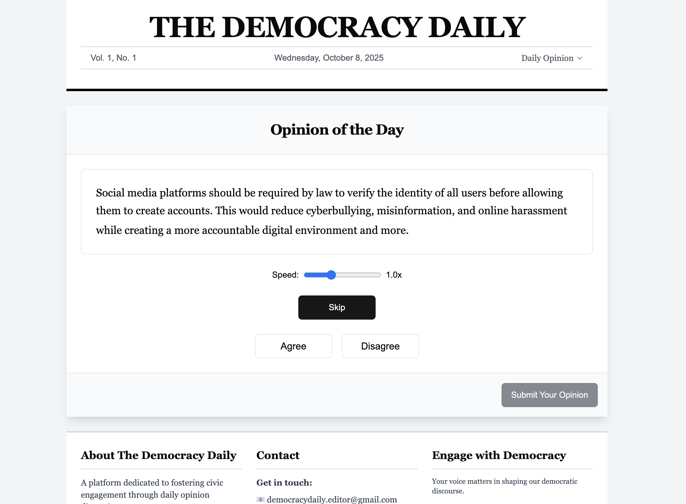The Democracy Daily